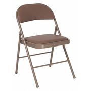 Flash Furniture Folding Chair, Vinyl, Beige HA-F003D-BGE-GG