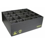 Protektive Pak Divider Box, Black, Cardboard, 23 1/4 in L, 33 1/2 in W, 3 1/4 in H 38701