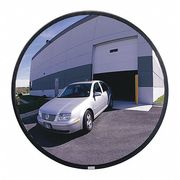 Zoro Select 18" Dia. Circular Indoor/Outdoor Convex Mirror, 160° Viewing Angle SCVO-18Z-PB