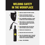 Accuform Poster, Welding Safety In The, 18 x 24 In. SP124484L