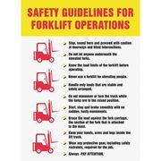 Accuform Poster, Safety Guidelines For, 18 x 24 In. SP124485L