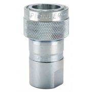 Pioneer Hydraulic Quick Connect Hose Coupling, Steel Body, Sleeve Lock, 1/2"-14 Thread Size, 4000 Series 4050-4P
