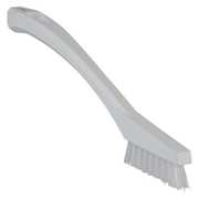 Vikan 1/2 in W Detail Brush, Stiff, 5 1/2 in L Handle, 2 in L Brush, White, Plastic, 8 in L Overall 44015