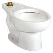 American Standard Toilet Bowl, 1.28 to 1.6 gpf, Flushometer, Floor Mount, Elongated, White 2599001.020