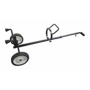 Cramer Decker Medical Cart, Single Cyl, MD/ME Adjustable, Black CART101-A