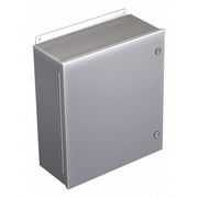 Nvent Hoffman Carbon Steel Enclosure, 10 in H, 8 in W, 4 in D, 12, 4, Hinged A1008CHFL