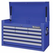 WESTWARD Tool Box: 20 in Overall Wd, 8 in Overall Dp, 9 in Overall Ht,  Padlockable, Red