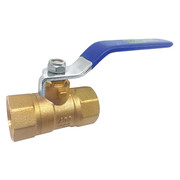 Zoro Select 1" FNPT Brass Ball Valve Inline 32J031