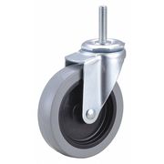 Zoro Select Swivel Stem Caster, Polyurthn, 4 in, 150 lb, Number of Wheels: 1 32J806