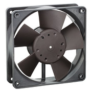 Ebm-Papst Axial Fan, Square, 12V DC, 1 Phase, 100 cfm, 4 11/16 in W. 4312U