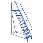 Vestil 130 H Steel Maintenance Ladder - 10 Step Perforated, 10 Steps LAD-MM-10-P