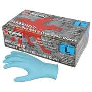 Mcr Safety Durashield Disposable Gloves, Nitrile, Powder Free Blue, M, 100 PK 6001M