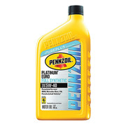Pennzoil Engine Oil, 5W-40, Synthetic, Euro, 1 Qt. 550051120