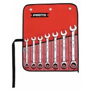 Proto Ratcheting Wrench Set, Combination JSCRMT-7S