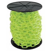 Zoro Select Plastic Chain, 1-1/2In x 200 ft., Green 30114