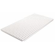 Alligatorboard Pegboard, 16in.Hx32in.W, Metal, White, PK2 ALGBRD16X32WHT