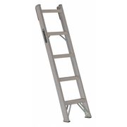 Louisville Straight Ladder, Aluminum, Natural Finish, 300 lb Load Capacity AH1005
