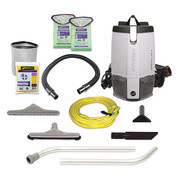 Proteam ProVac FS 6, 6 qt. Backpack Vacuum w/ Restaurant Tool Kit 107363