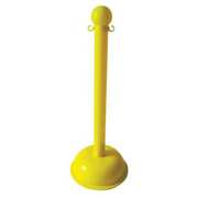 Zoro Select Post, Warning, 41 In H, Yellow, Use 33L677