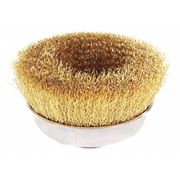 Weiler Crimped Wire Cup Wire Brush, 5", 0.014" 93815