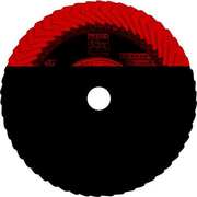 Pferd 4-1/2" x 5/8-11 Thd. POLIFAN® Flap Disc CO SGP CURVE STEELOX, Ceramic oxide, 60 Grit, Medium Radius 67258