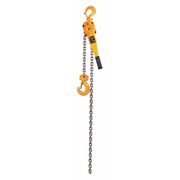 Harrington Lever Chain Hoist, 6,000 lb Load Capacity, 10 ft Hoist Lift, 1 5/16 in Hook Opening LB030-10-SYH