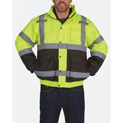 Utility Pro High-visibility Yellow/Black Class 3 Bomber with fleece jacket Jacket size L UHV563-L-YB