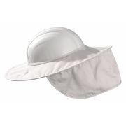 Occunomix Hard Hat Shade, For Use With Most Hard Hats Including Full Brim White 899-008