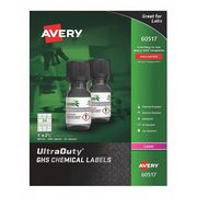 Avery UltraDuty GHS Chemical Labels, Laser, Wht 60517