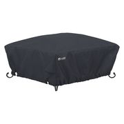 Classic Accessories Fire Pit Cover, age Square Fire Pit Cover, Black Full 55-555-010401-00