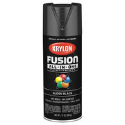 Krylon Rust Preventative Spray Paint, Black, Gloss, 12 oz K02702007