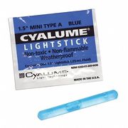 Chemlight By Cyalume Technologies Lightstick, Blue, 4 hr., 1-1/2 in. L, PK50 9-44360PF