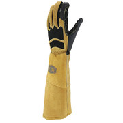Ironcat Stick Left Hand Only Welding Glove, Goatskin Palm, L 9070LHO/L