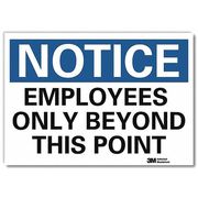 Lyle Notice Sign, 5 in H, 7 in W, Reflective Sheeting, Horizontal Rectangle, English, U5-1193-RD_7X5 U5-1193-RD_7X5