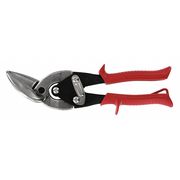 Midwest Snips Aviation Snip, Tight Left Curves/Straight, 9 3/4 in, Steel MWT-6510L