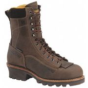 Carolina Shoe Work Boots, Mens, 8.5, D, 8inH, Brown, PR CA7522