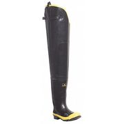 Lacrosse Size 10 Men's Steel Hip Wader, Black 24009091