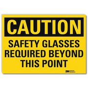 Lyle Safety Sign, Safety Glasses, 7inH x 10inW U4-1649-RD_10X7