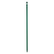 Vikan 1500mm Color Coded Handle, 1 1/4 in Dia, Green, Polypropylene 29622