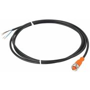 Ifm Cordset, 5 Pin, Receptacle, Female EVC001