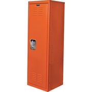 Hallowell Wardrobe Locker, 15 in W, 15 in D, 48 in H, (1) Tier, (1) Wide, Orange HKL151548-1HP