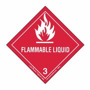 Labelmaster Flammable Liquid Label, 100mmx100mm, 500, HML6 HML6