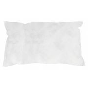 Condor Absorbent Pillow, 18 gal, 8 1/2 in x 17 in, Oil-Based Liquids, White, Polypropylene 35ZR20