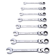 Westward Ratcheting Wrench Set, Pieces 8 35Z115