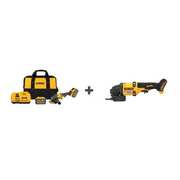 Dewalt Cordless Angle Grinder Kit, 60V, 9000 RPM DCG418X2/DCG418B