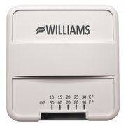 Williams Comfort Products Wall Mount Thermostat, 1V, Surface P322016