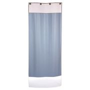 Cortech Shower Curtain System, Plastic, Blue, 40" W, 87" L CCUR4087