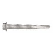 TEKS Self-Drilling Screw, #12 x 2 in, Climaseal Steel Hex Head External Hex Drive, 250 PK 1072000