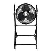 Air King 20" Air King 18 Roll About Fans, 1 Speeds, Black, 9 Feet Cord Steel Frame 9219