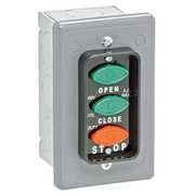 American Garage Door Supply Control Station, 3 Oval Buttons, Nema 1 LCE3